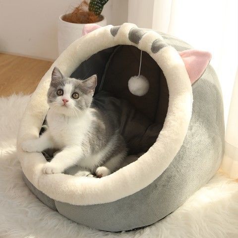Schmusenest Kuschelhöhle – Kuschelbett für Katzen & kleine Hunde